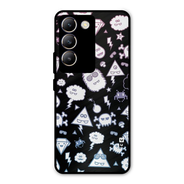 Funny Faces Metal Back Case for Vivo Y200e
