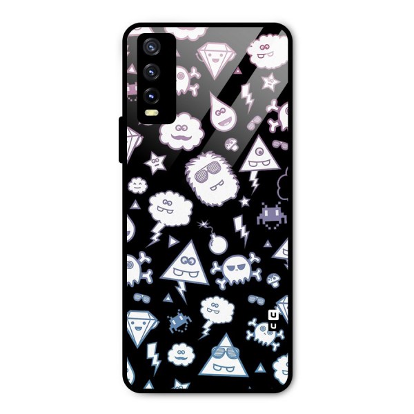 Funny Faces Metal Back Case for Vivo Y20i