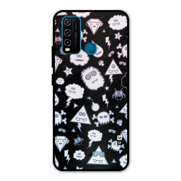Funny Faces Metal Back Case for Vivo Y50