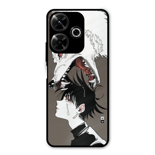 Fushiguro Demon Dog Metal Back Case for Poco M6 Plus