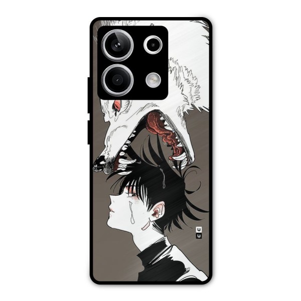 Fushiguro Demon Dog Metal Back Case for Redmi Note 13 5G