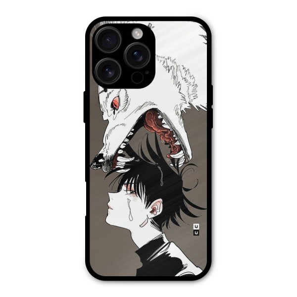 Fushiguro Demon Dog Metal Back Case for iPhone 16 Pro Max