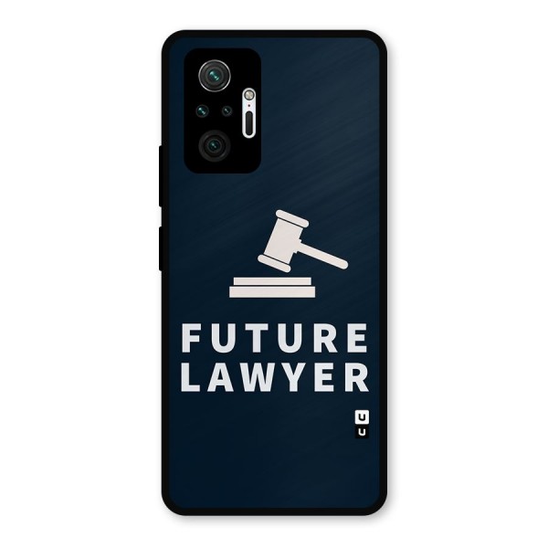 Future Lawyer Metal Back Case for Redmi Note 10 Pro Max