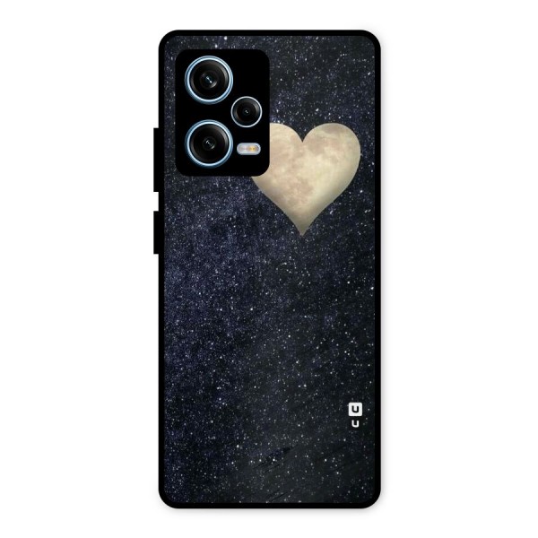 Galaxy Space Heart Metal Back Case for Redmi Note 12 Pro