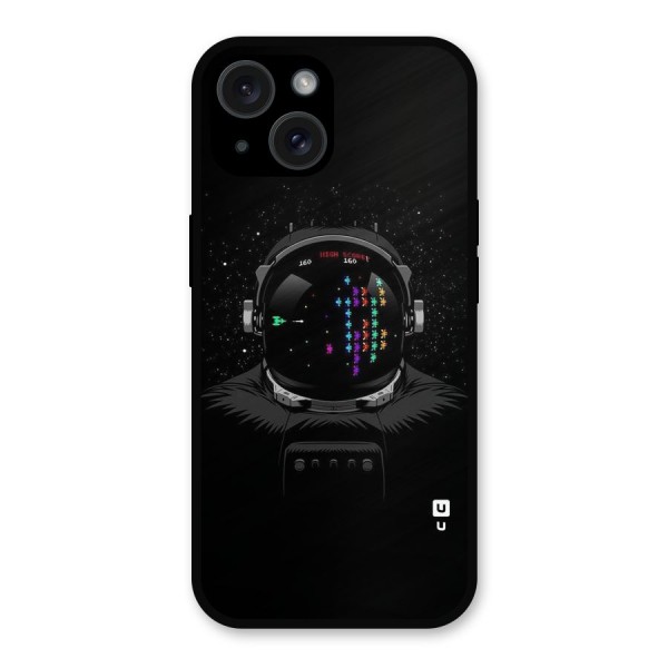 Gamer Head Metal Back Case for iPhone 15