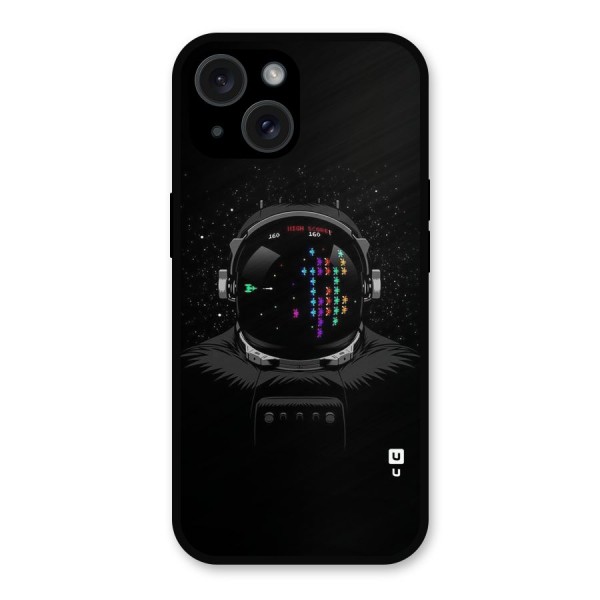 Gamer Head Metal Back Case for iPhone 15