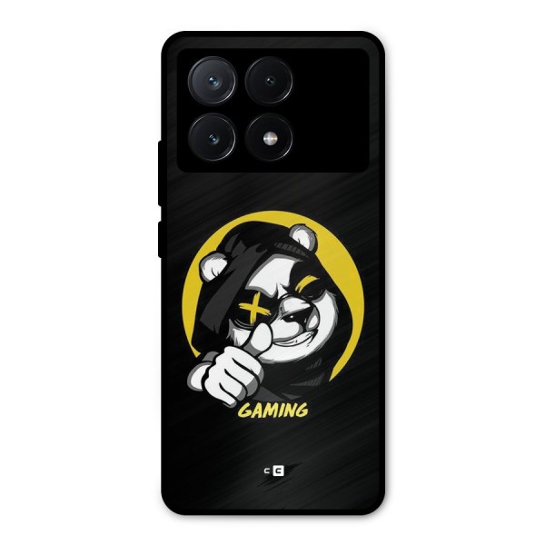 Gaming Panda Metal Back Case for Poco X6 Pro