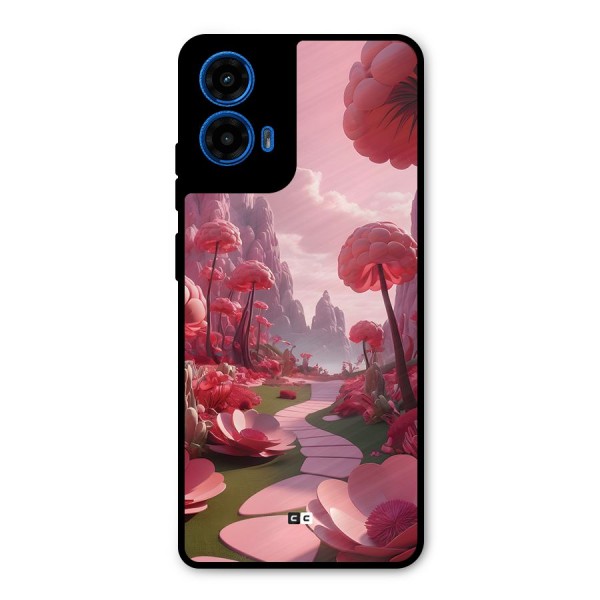 Garden Of Love Metal Back Case for Moto G45