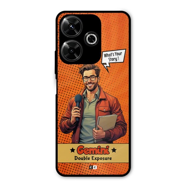 Gemini Explorer Metal Back Case for Poco M6 Plus