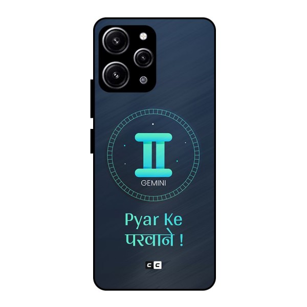 Gemini Love Glass Back Case for Redmi 12 4G