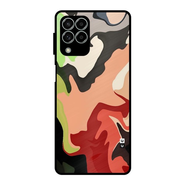 Geometric Abstract Acrylic Oil Pattern Art Metal Back Case for Galaxy M33