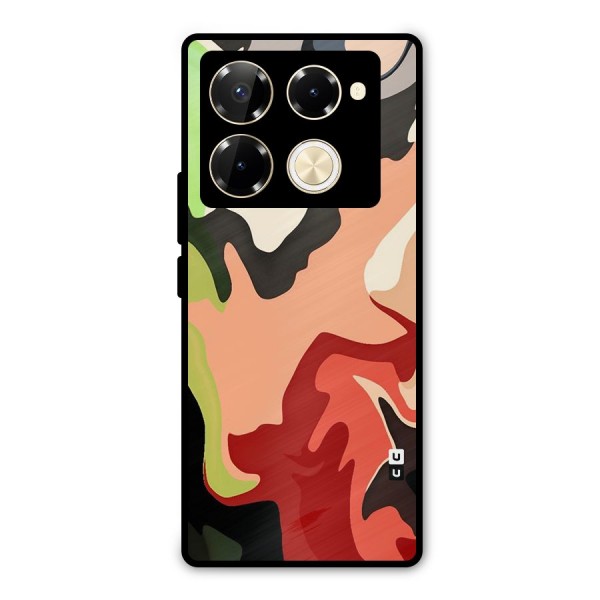 Geometric Abstract Acrylic Oil Pattern Art Metal Back Case for Infinix Note 40 Pro Plus