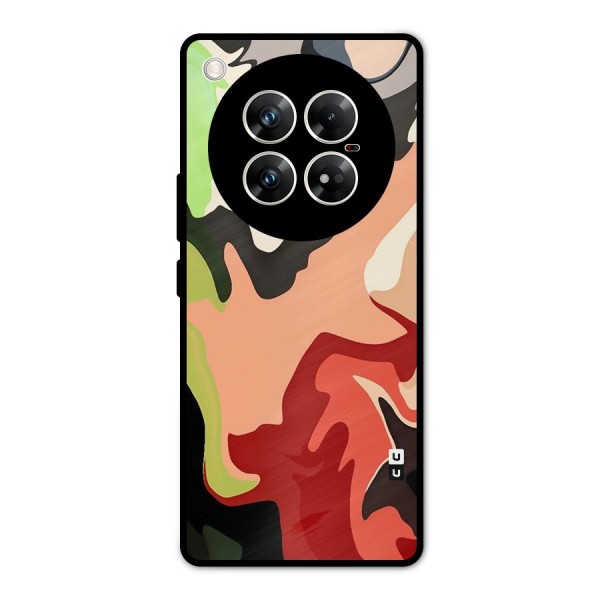 Geometric Abstract Acrylic Oil Pattern Art Metal Back Case for Infinix Zero 40 5G
