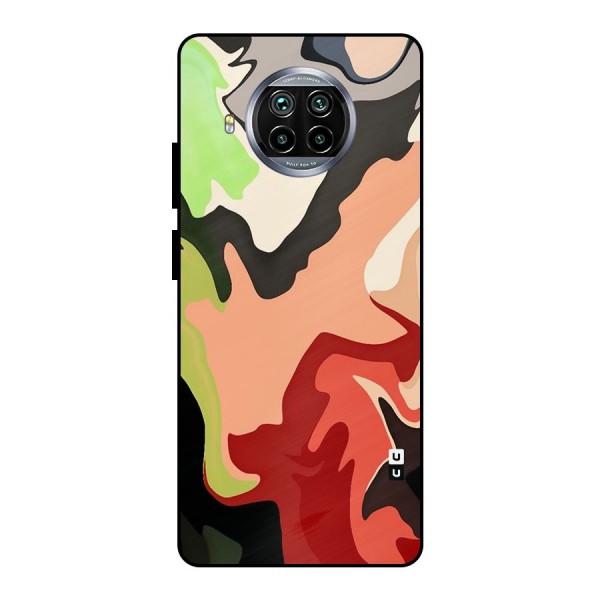 Geometric Abstract Acrylic Oil Pattern Art Metal Back Case for Mi 10i