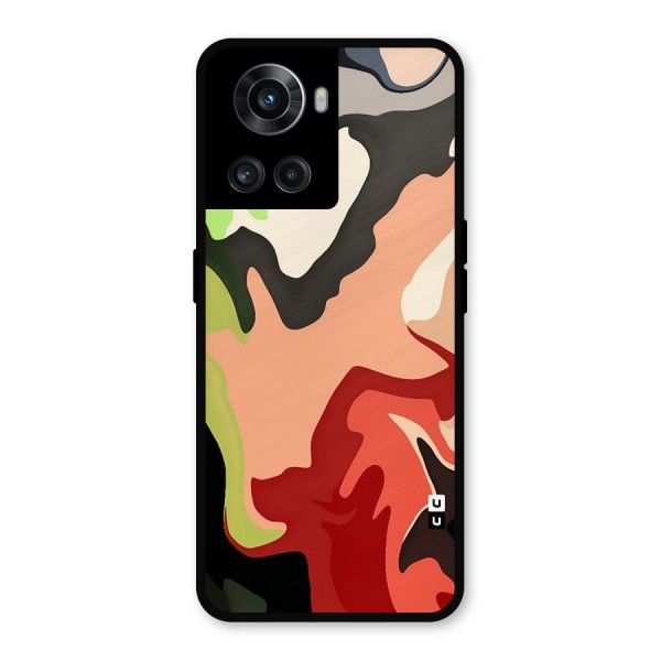 Geometric Abstract Acrylic Oil Pattern Art Metal Back Case for OnePlus 10R