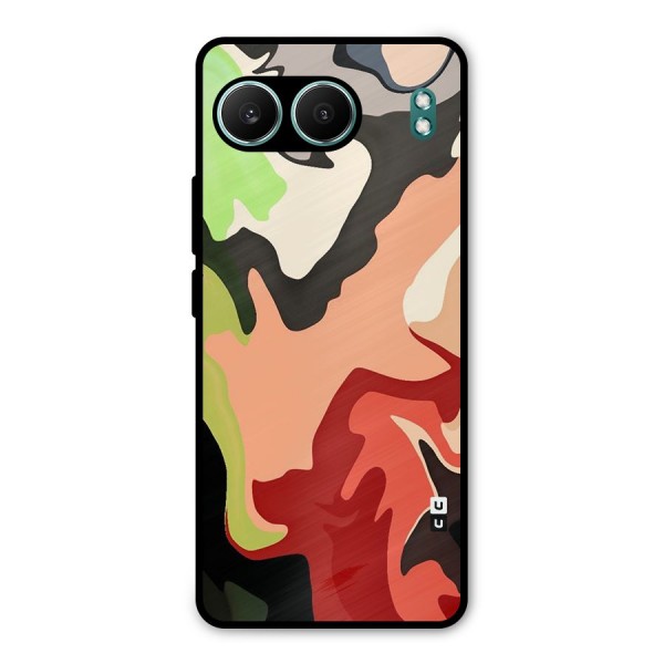 Geometric Abstract Acrylic Oil Pattern Art Metal Back Case for OnePlus Nord 4