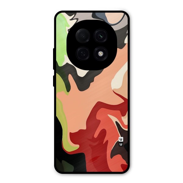 Geometric Abstract Acrylic Oil Pattern Art Metal Back Case for Oppo F29 Pro