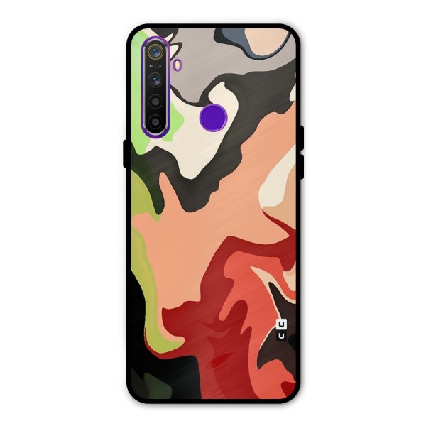 Geometric Abstract Acrylic Oil Pattern Art Metal Back Case for Realme Narzo 10
