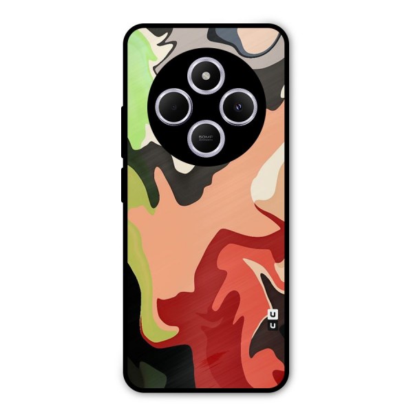 Geometric Abstract Acrylic Oil Pattern Art Metal Back Case for Redmi A4