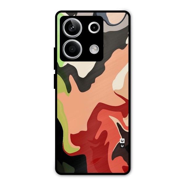 Geometric Abstract Acrylic Oil Pattern Art Metal Back Case for Redmi Note 13 5G