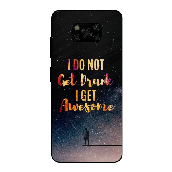 Get Awesome Metal Back Case for Poco X3