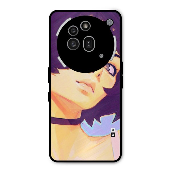 Girl Face Art Metal Back Case for Nothing Phone 3a Pro