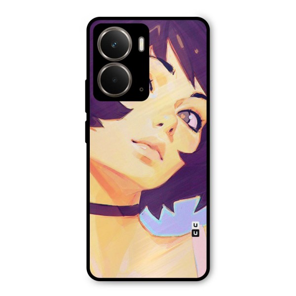 Girl Face Art Metal Back Case for Realme P3