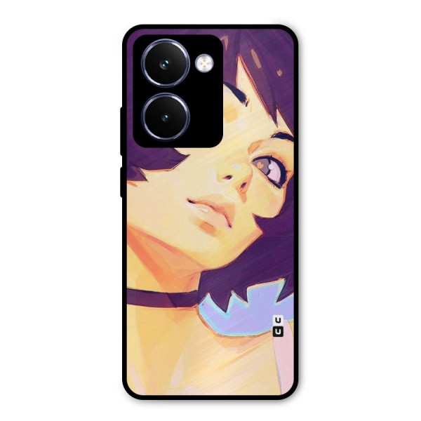 Girl Face Art Metal Back Case for Realme P3 Ultra