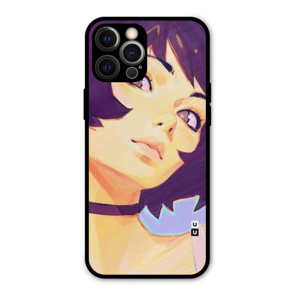 Girl Face Art Metal Back Case for iPhone 12 Pro Max