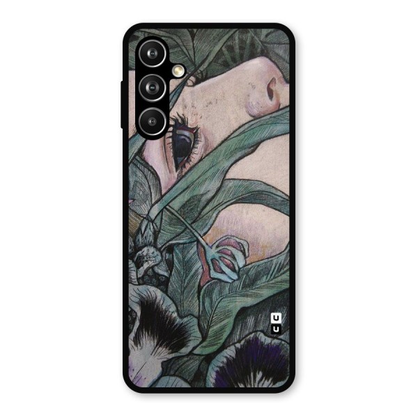 Girl Grass Art Metal Back Case for Galaxy F54