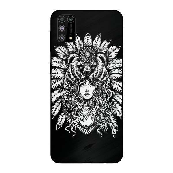 Girl Pattern Art Metal Back Case for Galaxy F41