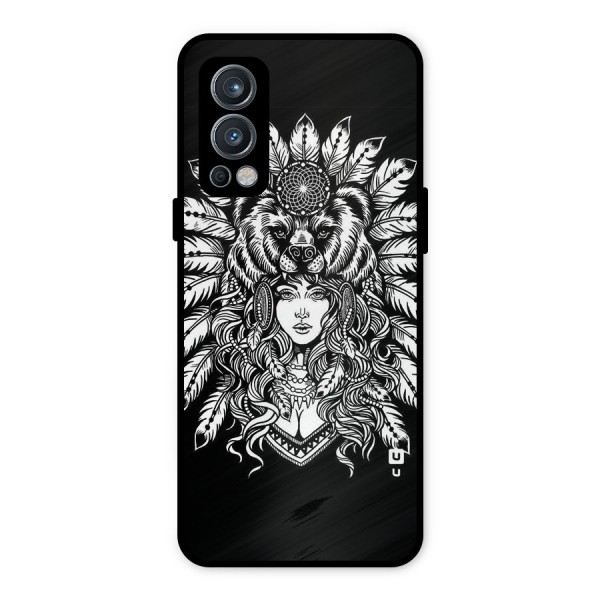 Girl Pattern Art Metal Back Case for OnePlus Nord 2 5G