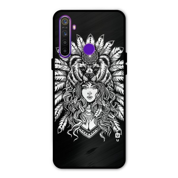 Girl Pattern Art Metal Back Case for Realme Narzo 10