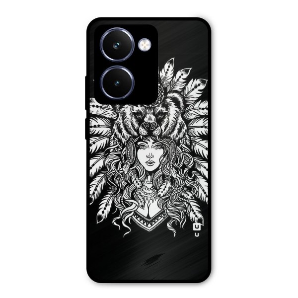 Girl Pattern Art Metal Back Case for Realme P3 Ultra