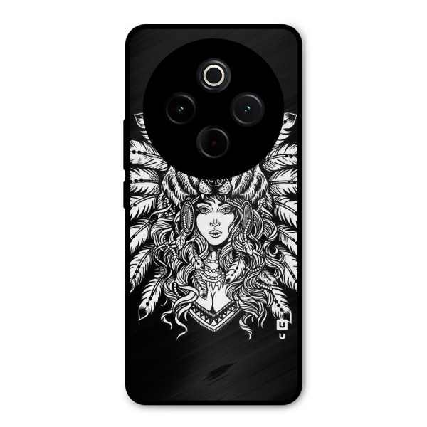Girl Pattern Art Metal Back Case for iQOO Z10