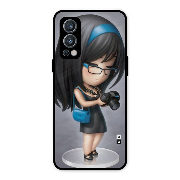 Girl With Camera Metal Back Case for OnePlus Nord 2 5G