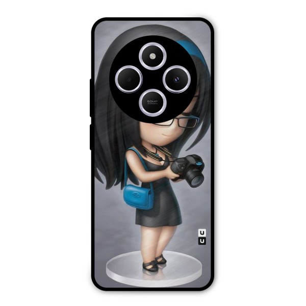 Girl With Camera Metal Back Case for Redmi A4