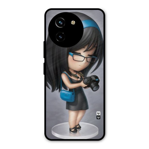 Girl With Camera Metal Back Case for Vivo T3x