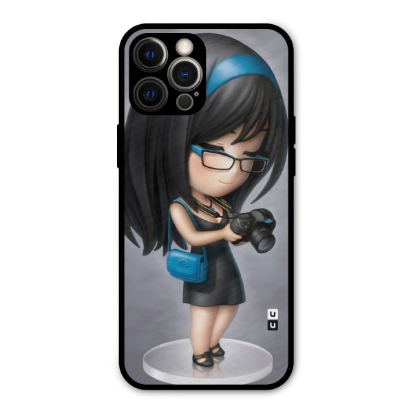 Girl With Camera Metal Back Case for iPhone 12 Pro Max
