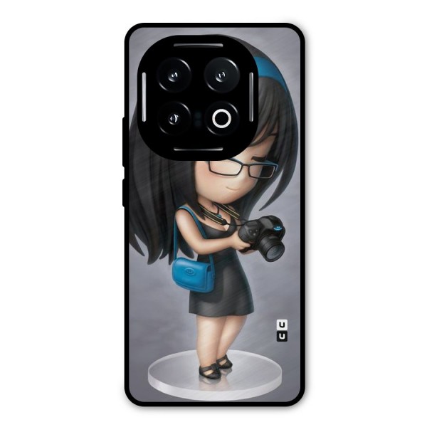 Girl With Camera Metal Back Case for iQOO 13