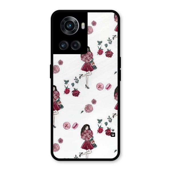 Girl With Flowers Metal Back Case for OnePlus 10R