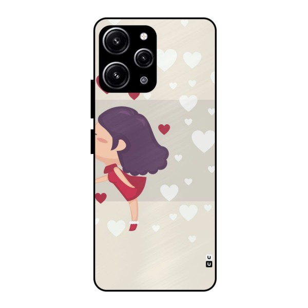 Girl in Love Glass Back Case for Redmi 12 4G