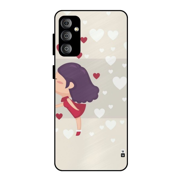 Girl in Love Metal Back Case for Galaxy F23
