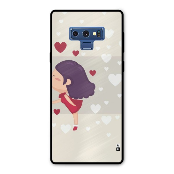 Girl in Love Metal Back Case for Galaxy Note 9