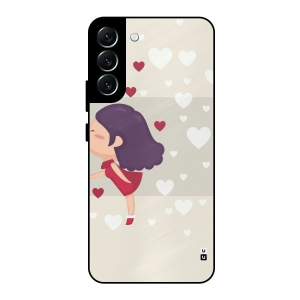 Girl in Love Metal Back Case for Galaxy S22 Plus 5G
