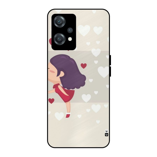 Girl in Love Metal Back Case for OnePlus Nord CE 2 Lite 5G