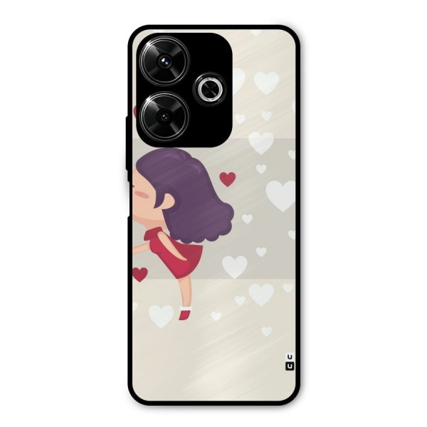 Girl in Love Metal Back Case for Poco M6 Plus