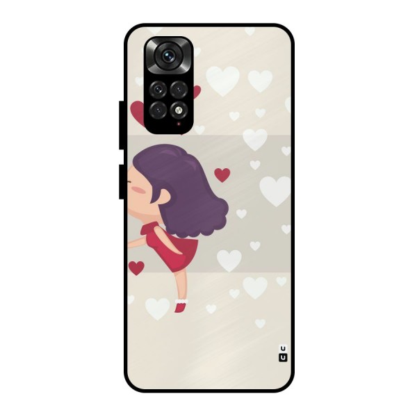 Girl in Love Metal Back Case for Redmi Note 11 Pro