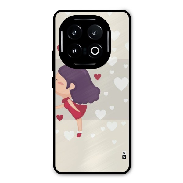 Girl in Love Metal Back Case for iQOO 13