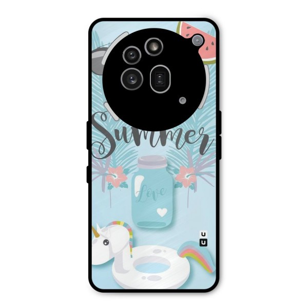 Girls Summer Metal Back Case for Nothing Phone 3a Pro